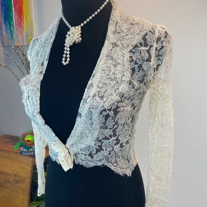 1940s Lace Bolero / 1940s bolero / 1940s Lace wounded image 4