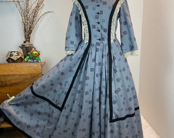 Vintage 1900's Blue Calico Prairie Workwear Cotton Rare Print Dress, Vintage  Prairie Dress, Calico Dress, 1900s Dress, Vintage Workwear - Etsy