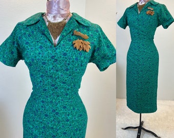 1940s dress / 40s dress / 1940s Fashion / 1940s fall dress