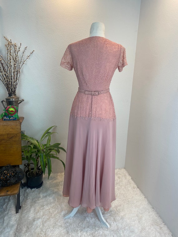 1940s dress / 40s dress / 1940s lace dress / DuBe… - image 6