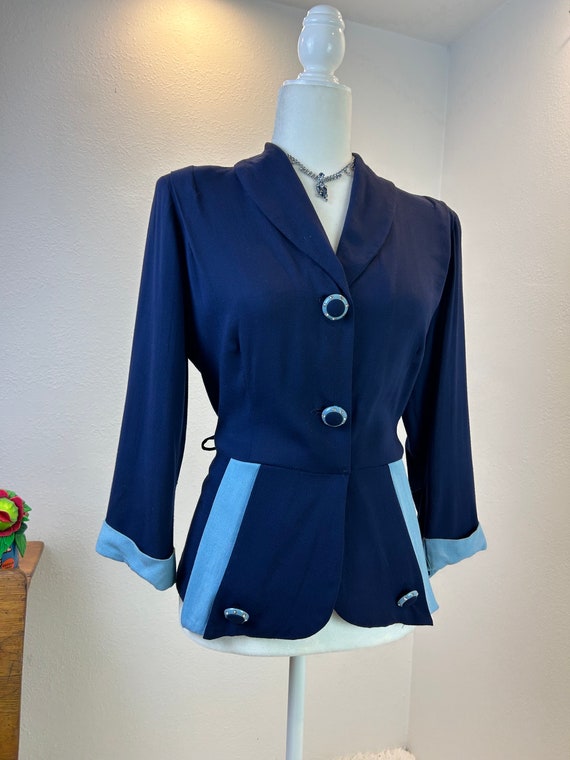 1940s black blazer