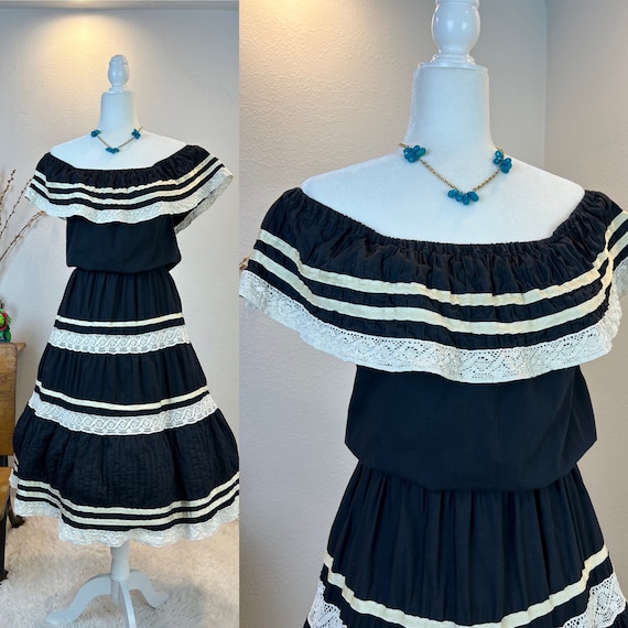 1960s Mexican dress / Vintage Mexican Dress / 197… - image 1