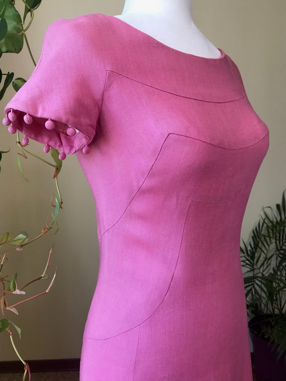 Vintage 1960s Carlye Dress made from Moygashel Lin