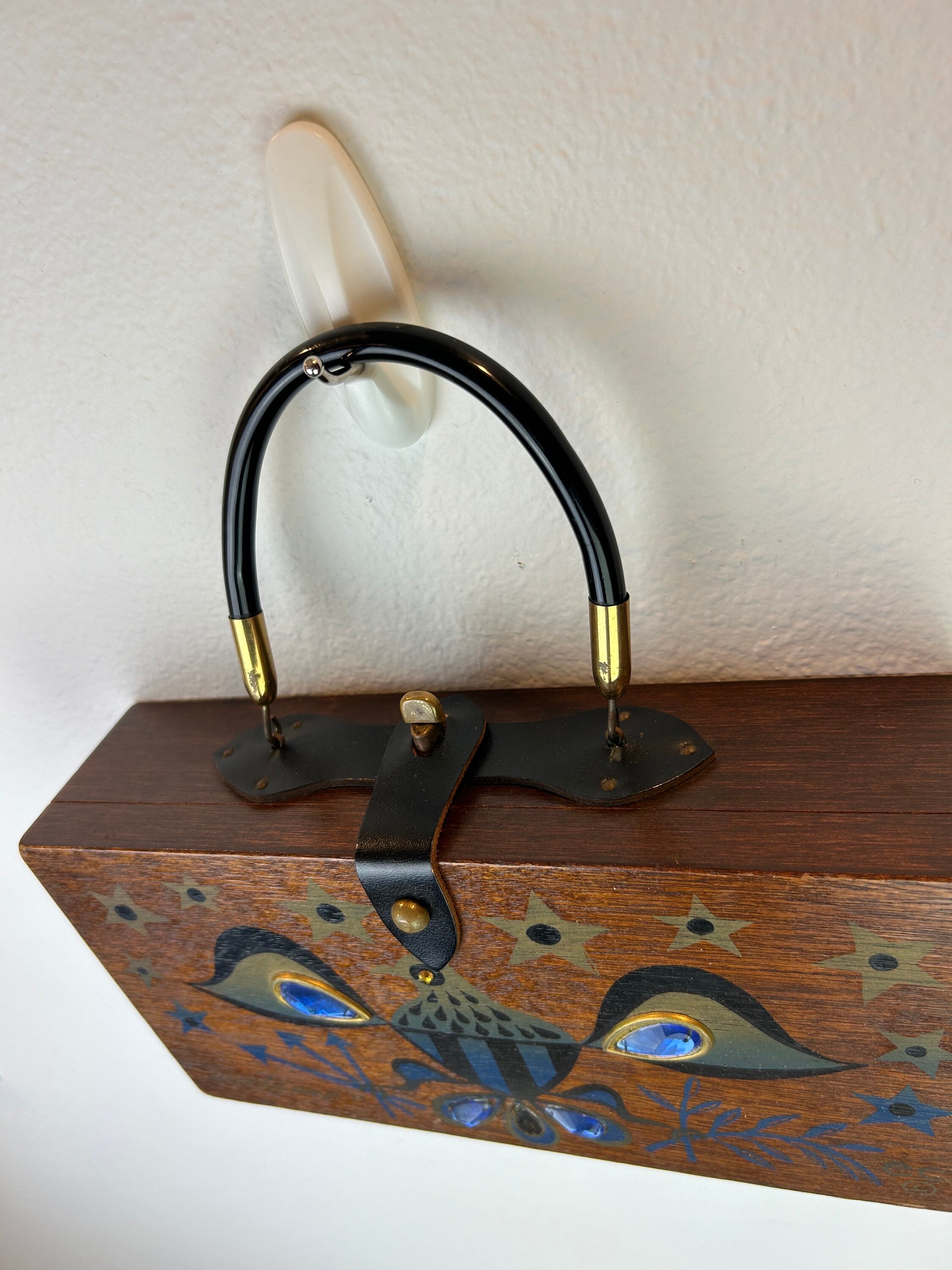 Enid Collins Purse / Enid Collins Box Purse / Wood Box Purse