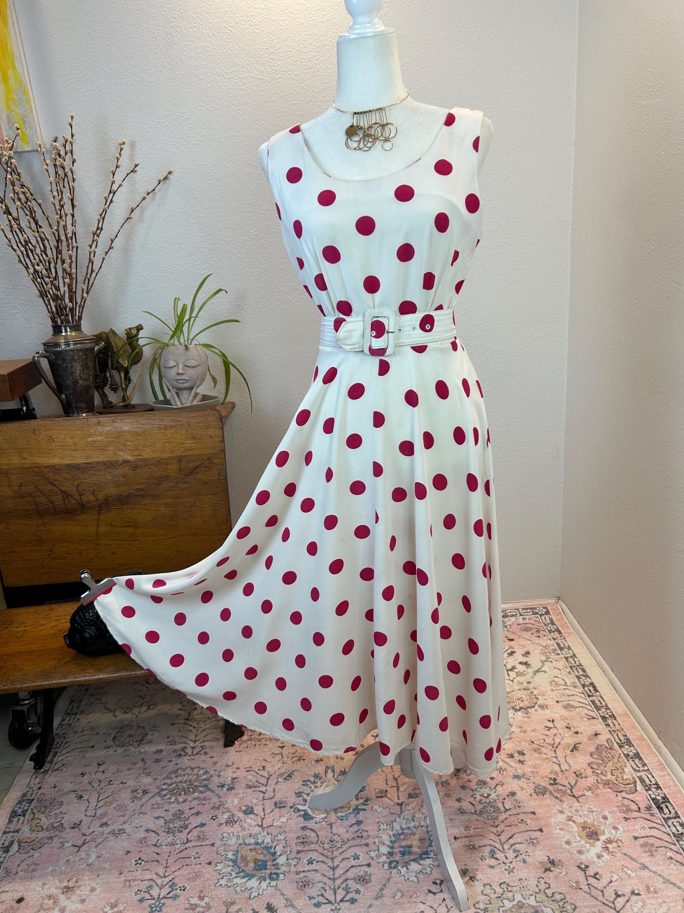 Vintage Polka Dot Dress - Etsy