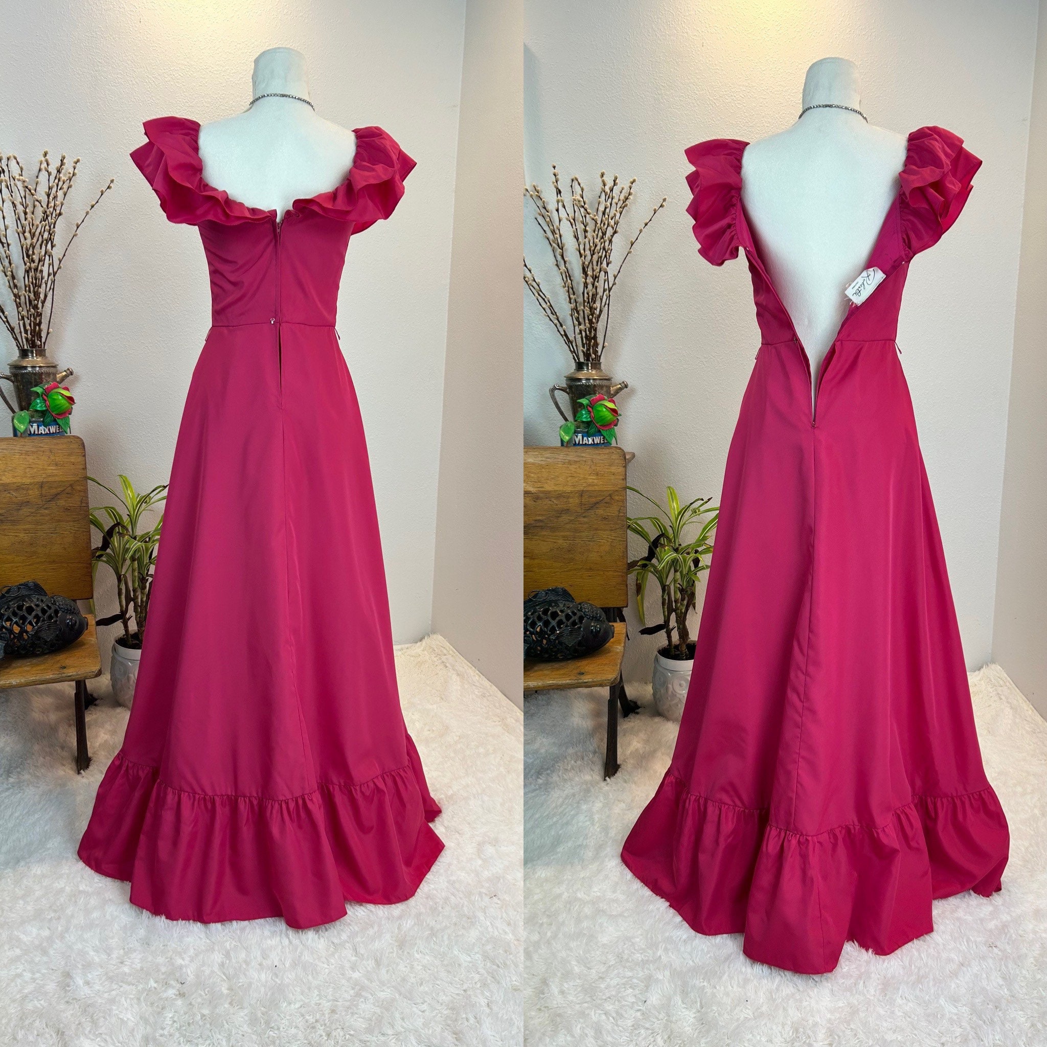 Buy 80s Victor COSTA Pale Blue Taffeta Ballgown / Vintage Princess Dress /  Vintage Party Dress / Wedding / Quincenera Online in India - Etsy