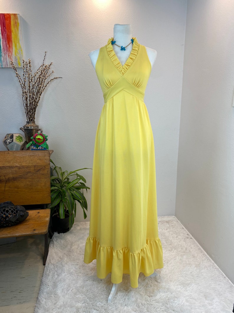 1970s maxi dress / 70s maxi dress / 1970s dress / vintage sundress image 5