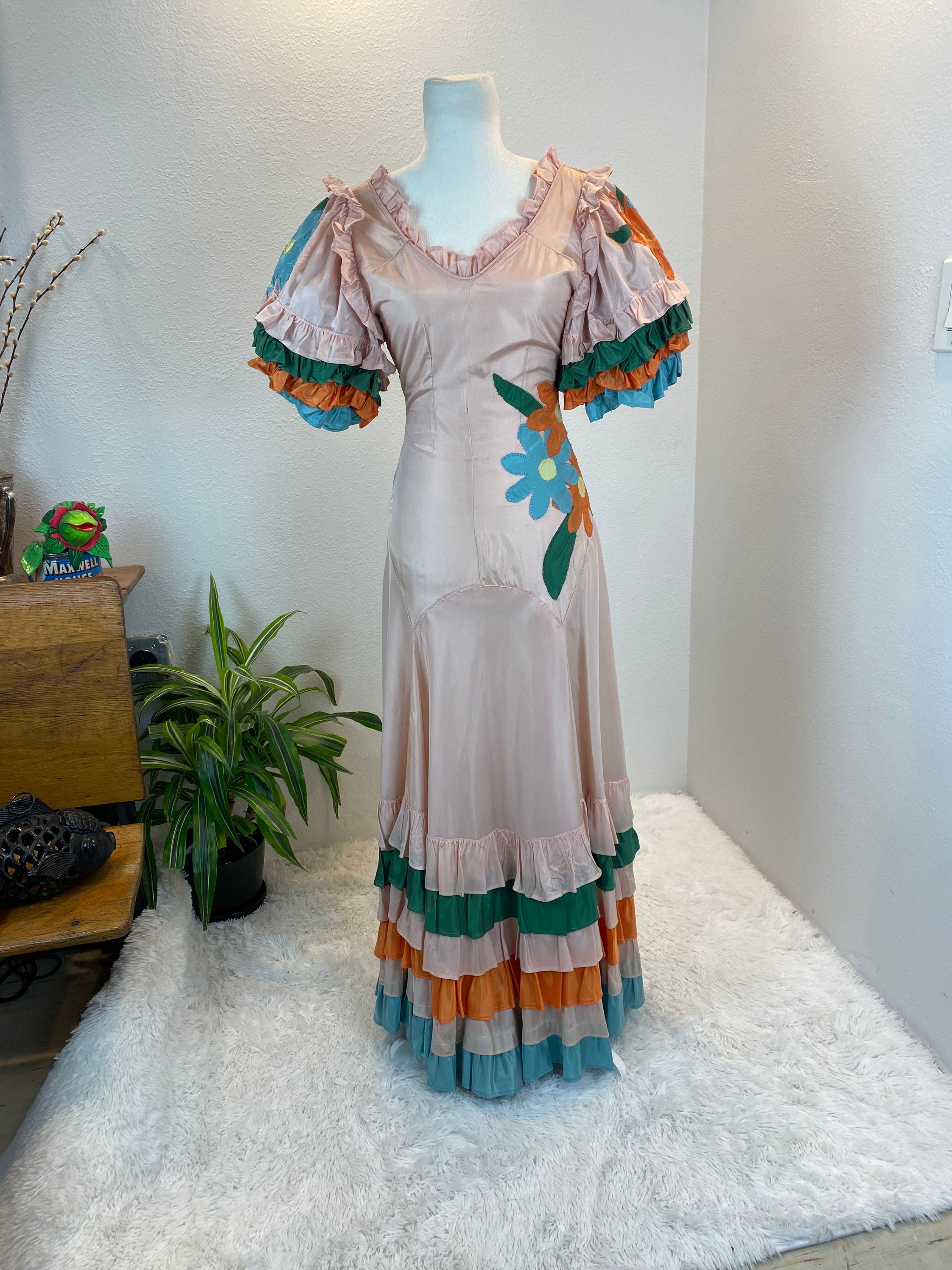 1930s Flamenco Dress / 1930s Showgirl Dress / 1930s Rare | Etsy