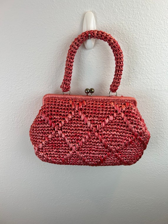 1960’s Raffia Purse / 60s Raffia Purse / 1960s pu… - image 9