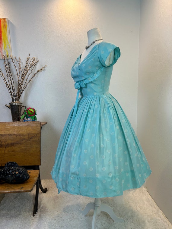 1950s dress / 50s dress / 1950s fit and flare / 1… - image 6
