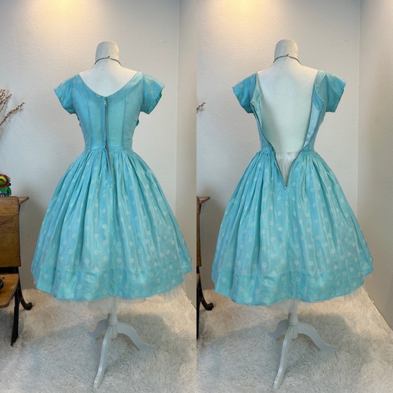 1950s dress / 50s dress / 1950s fit and flare / 1… - image 10