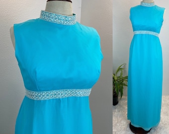 1960s maxi / 1960s evening gown / 1960s dress / 60s dress