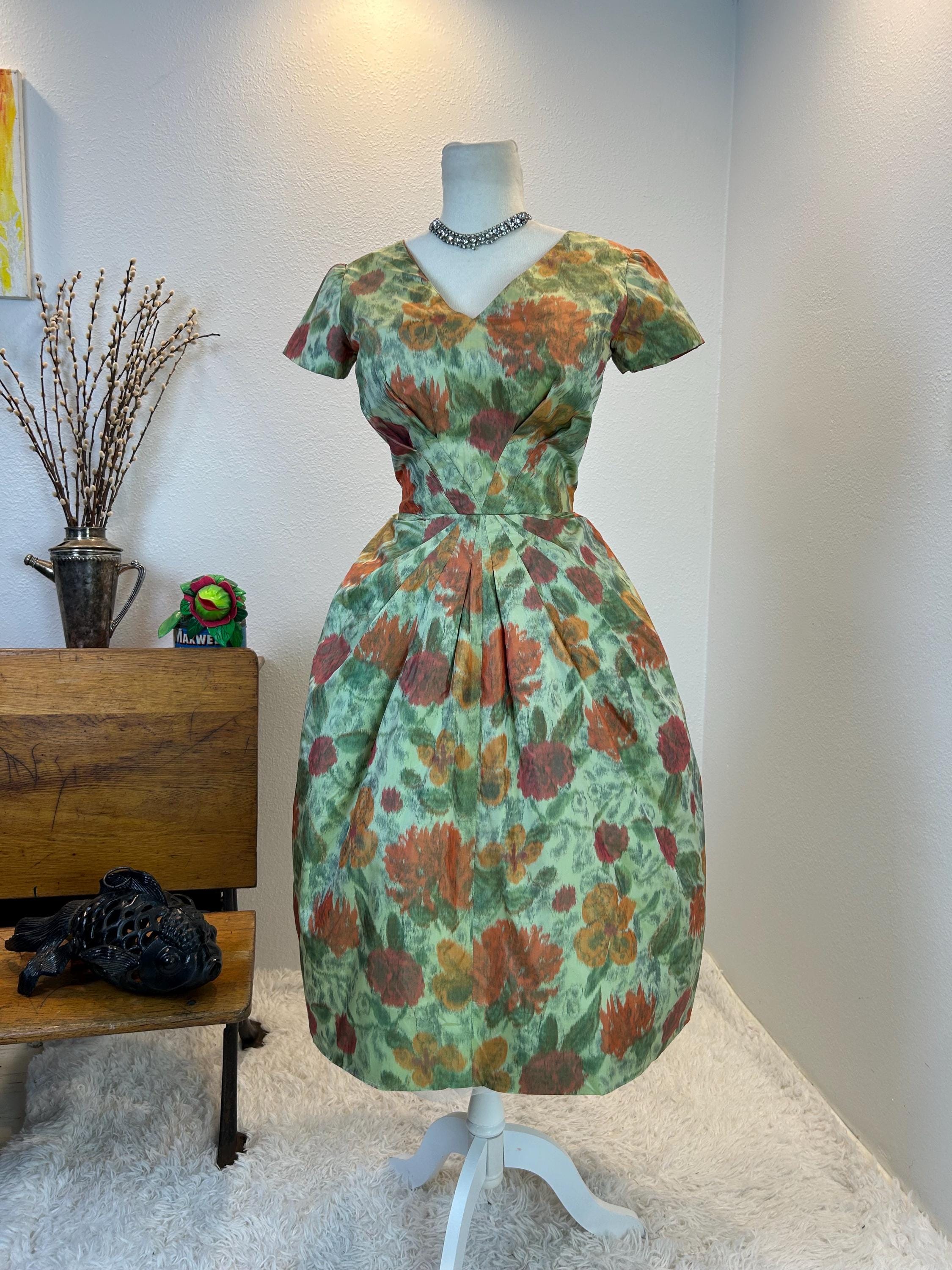 casual 1950s dresses Retro Vintage Dress Swing Dress Flare Dress Floral Fit & Flare Swing Fancy Dress Women's Carnival New Year Masquerade Daily Bachelorette Party Adults' Dress 2026 Weekend Sunday fun day IDOPIP Women's 1950s Vintage Plaid