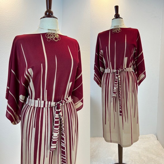 1970s Dress / 70s Dress / 1970s Dress / deco styl… - image 1