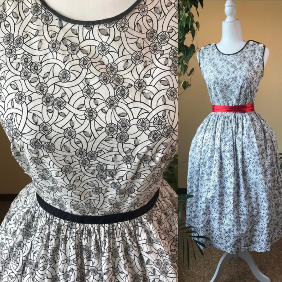 1950s/ 1960s Eyelet Summer Dress - Etsy