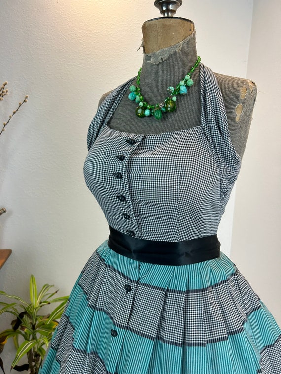 1940s halter dress / 1950s halter dress / 1940s d… - image 2