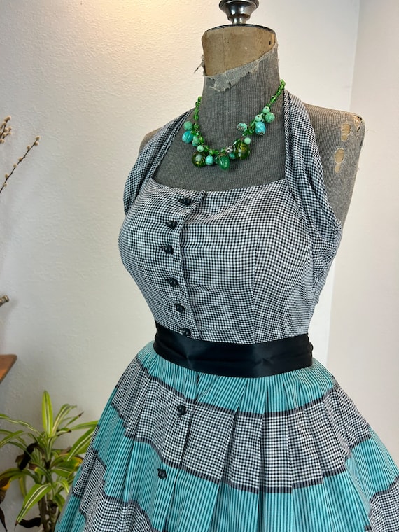 1940s halter dress / 1950s halter dress / 1940s d… - image 3