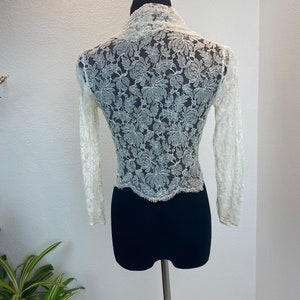 1940s Lace Bolero / 1940s bolero / 1940s Lace wounded image 8