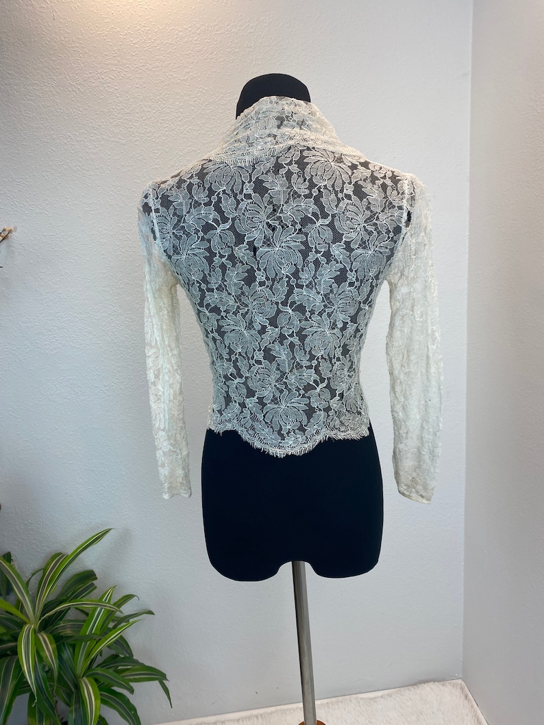 1940s Lace Bolero / 1940s bolero / 1940s Lace wounded image 8