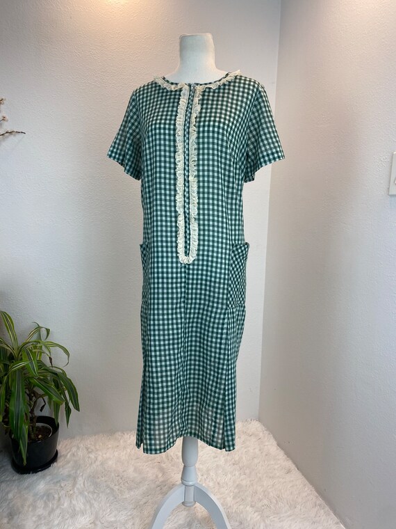 1960s Zip Front Dress / 60s dress / Vintage Volup - image 3