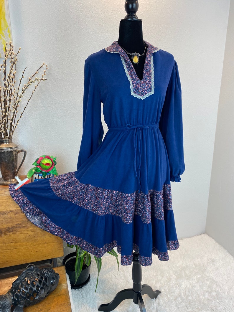 1970s Prairie Dress / 70s Prairie Dress / vintage Prairie Dress image 7