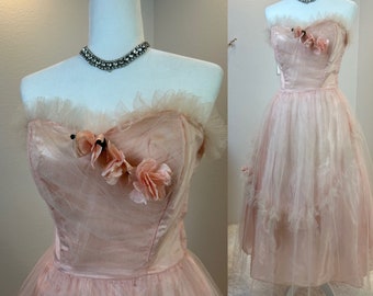 1940s Prom dress / vintage Prom dress / 1950s prom dress / 50s  dress / 40s dress