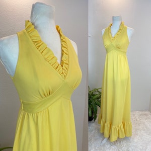 1970s maxi dress / 70s maxi dress / 1970s dress / vintage sundress image 1