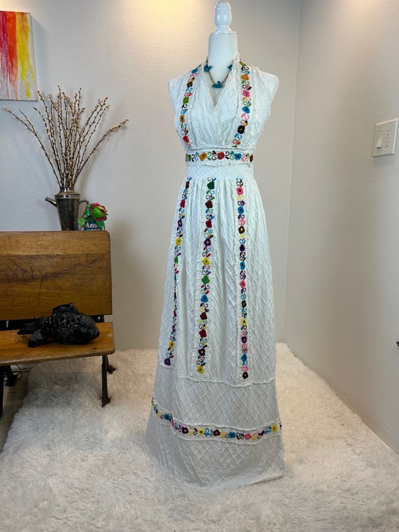 1960s Mexican Wedding dress / Vintage Mexican Wed… - image 3
