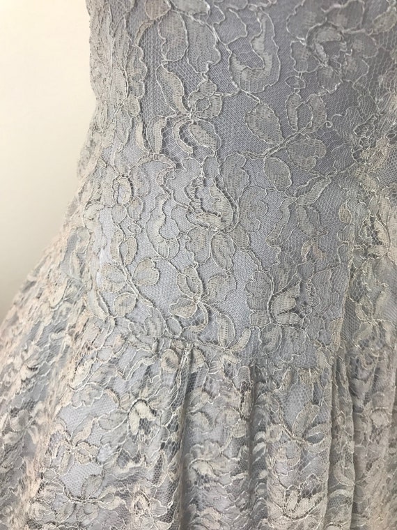 Vintage 1950s Lace Halter Dress - image 5