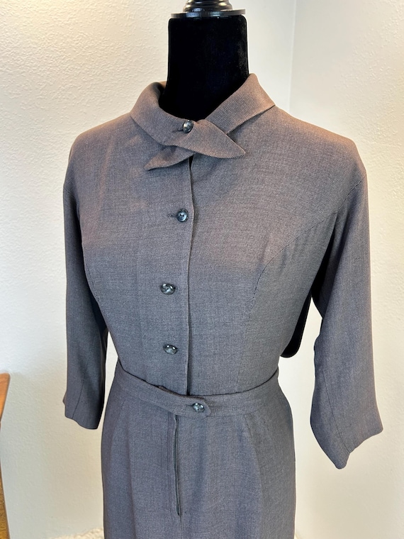 1940s Dress / 40s dress / 1940s fashion / 1940s d… - image 1