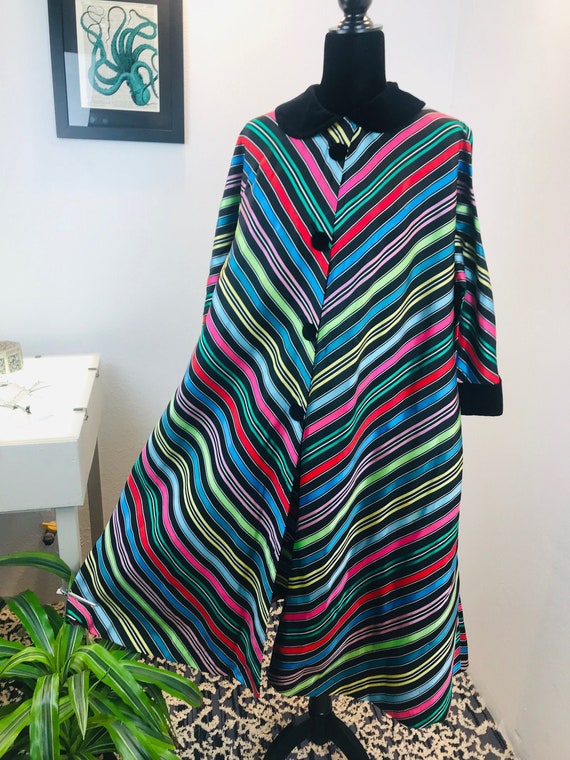 1950's Maxan chevron swing coat dress.