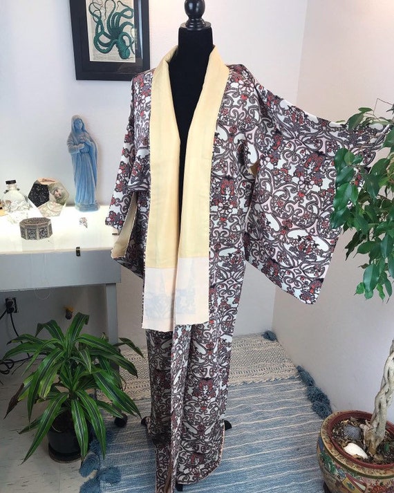 1930s Silk Kimono- Early Showa Era