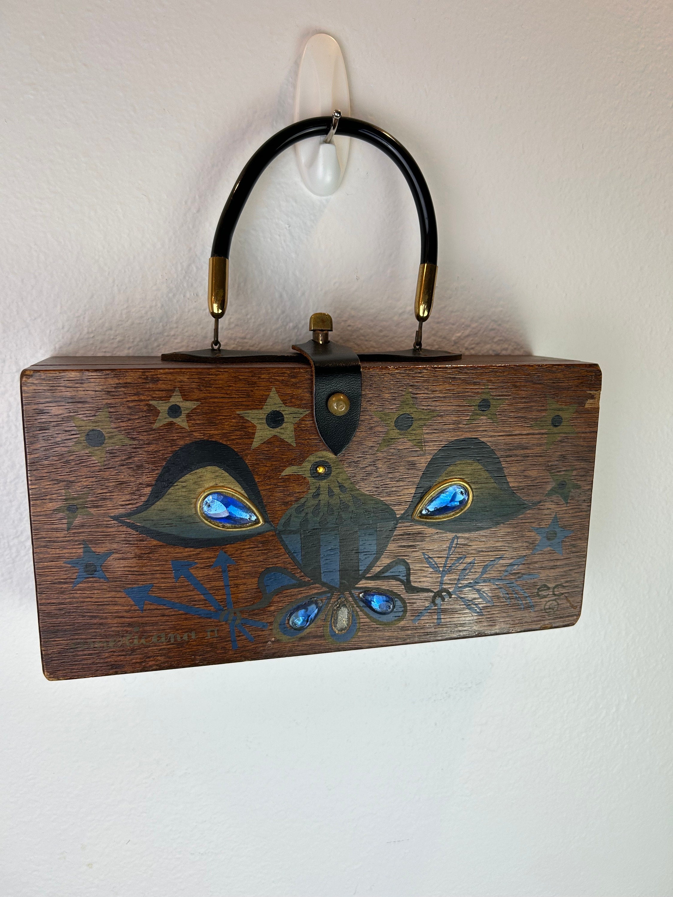 Enid Collins Purse Enid Collins Box Purse Wood Box Purse Americana 2 Enid Collins Purse Vintage Wood Purse Etsy