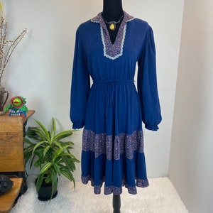 1970s Prairie Dress / 70s Prairie Dress / vintage Prairie Dress image 8