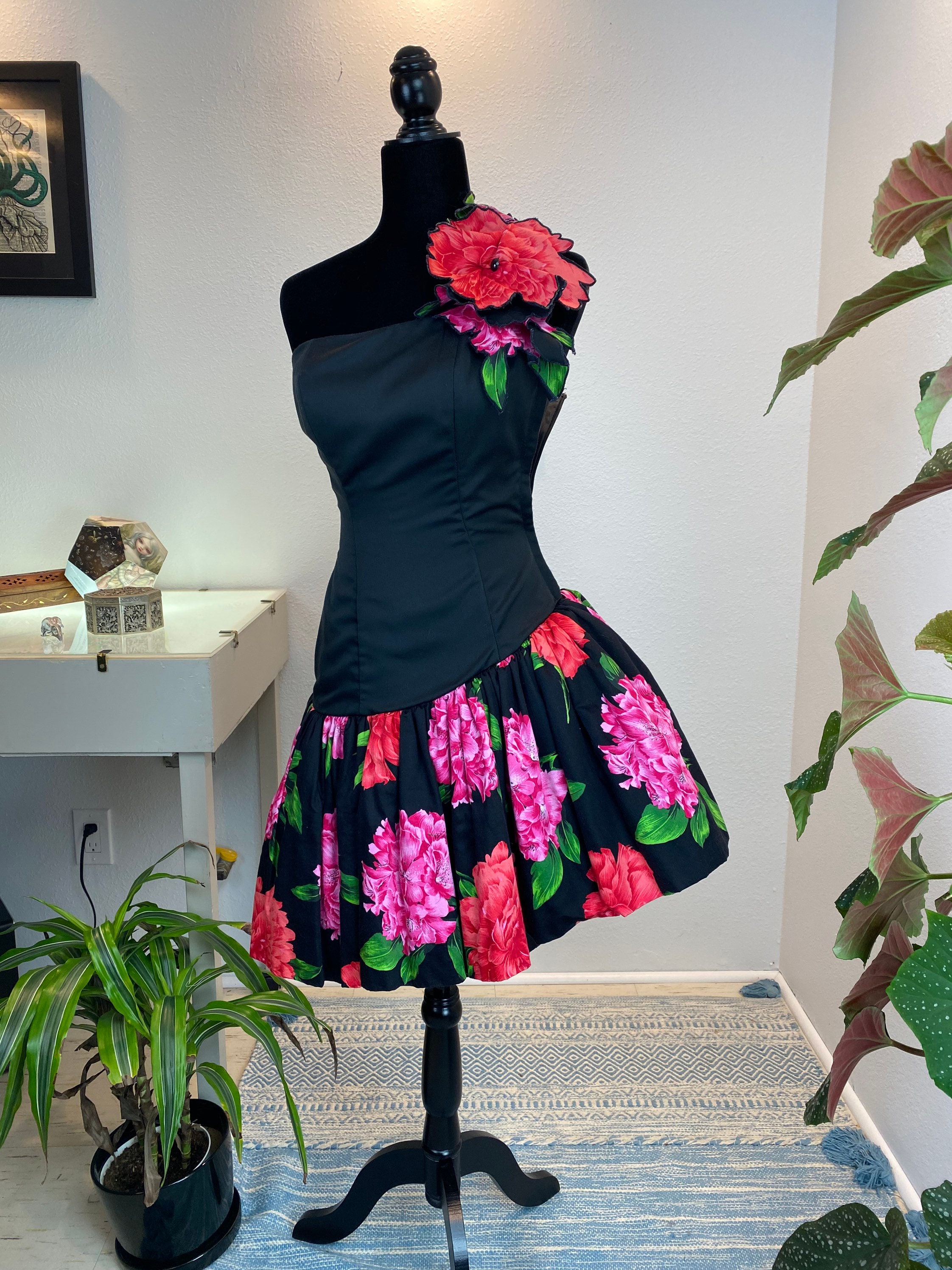 ワンピース Flower vintage dress Vintage Flower Pattern Dress（ヴィンテージ 花柄ワンピース