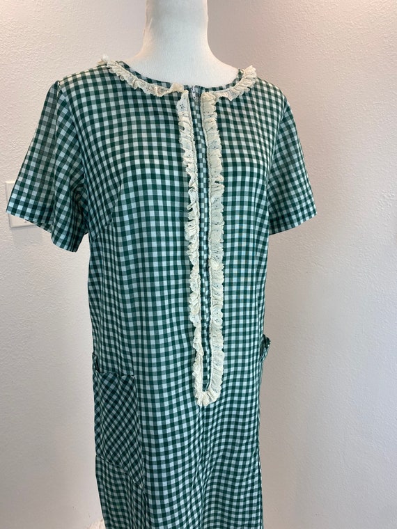 1960s Zip Front Dress / 60s dress / Vintage Volup - image 5