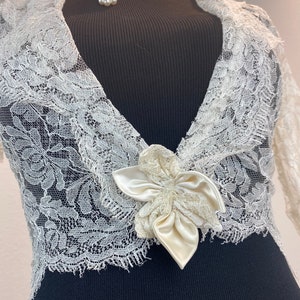 1940s Lace Bolero / 1940s bolero / 1940s Lace wounded image 7