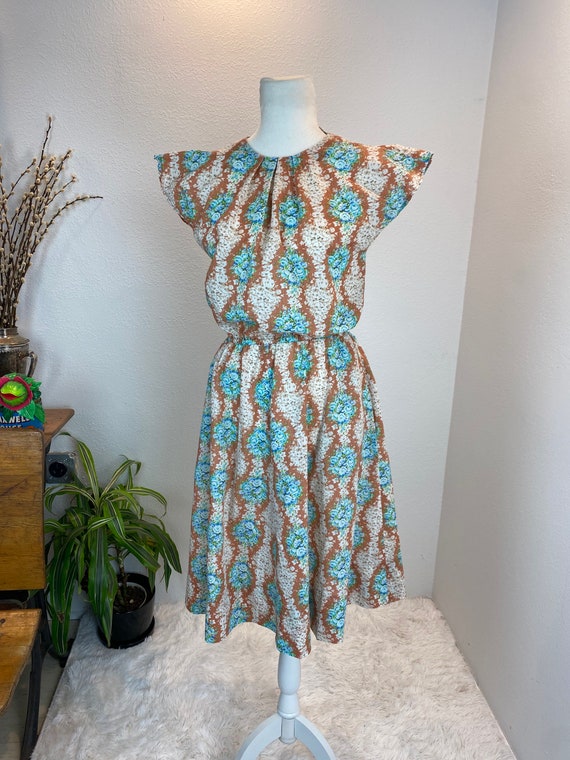 1960s dress / 60s dress / homemade 1960s house dr… - image 3