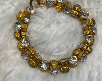 Vintage 1950/1960’s Rhinestone Rolling Bracelet