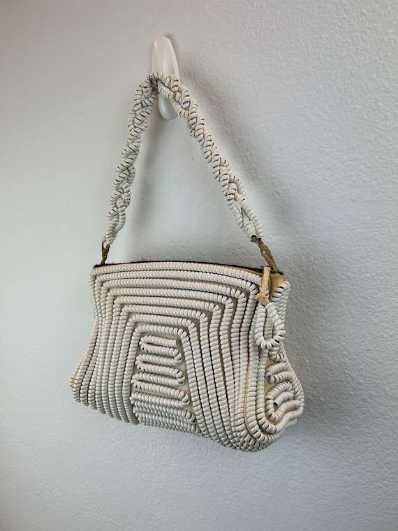 1940’s Telephone Cord Purse / 40s Telephone Cord … - image 5