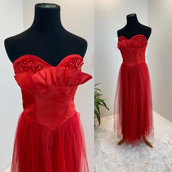 1940s prom Dress  / 1950s Prom Dress / 1940s dres… - image 1