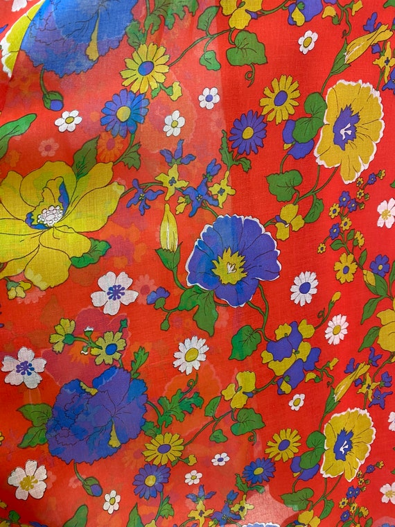 1960s Maxi / 60s Maxi dress / 1960s floral dress - image 3