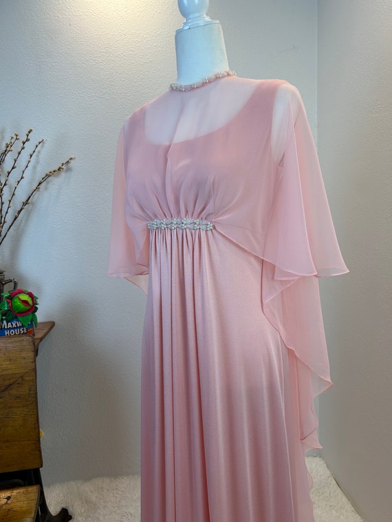 1970s gown / 1960s gown / 1970s Maxi with Angel s… - image 5