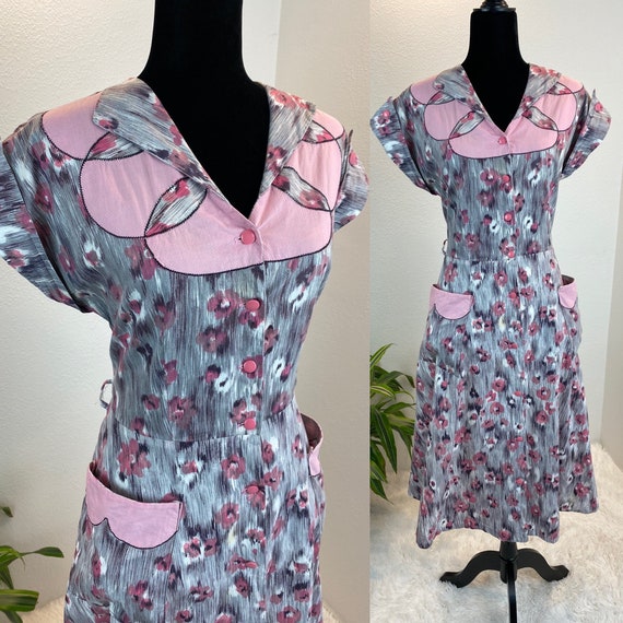1940s dress / 40s dress / 1940s volup dress - image 1