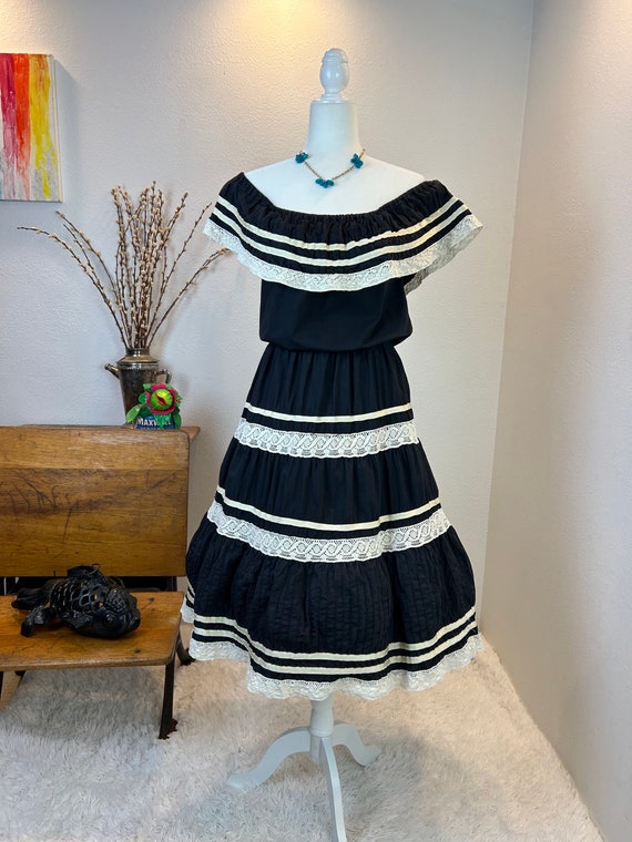 1960s Mexican dress / Vintage Mexican Dress / 197… - image 4