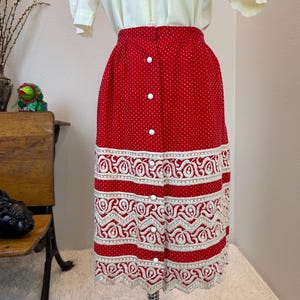 1970s skirt / 70s skirt / 60s skirt / 1960s skirt / vintage  skirt / vintage embroidered skirt