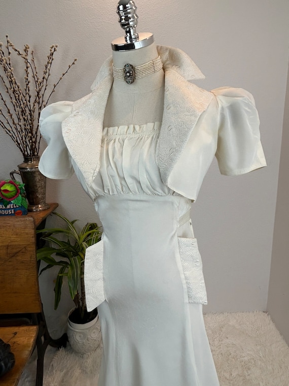 1930s Dress Set / 1930s dress and Bolero / 1930s … - image 3