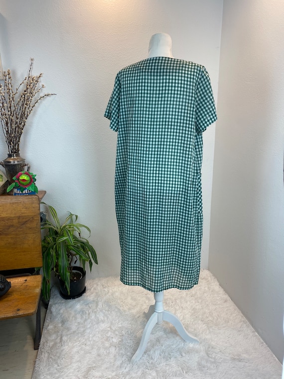 1960s Zip Front Dress / 60s dress / Vintage Volup - image 7