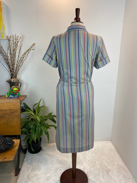 1960s Zip Front Dress / 60s dress / vintage day d… - image 7