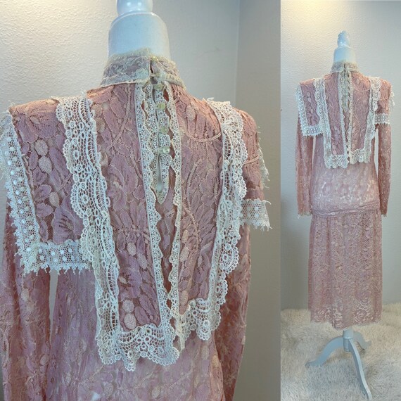 1980’s Gunne Sax / Jessica McClintock / 1980s  dr… - image 4